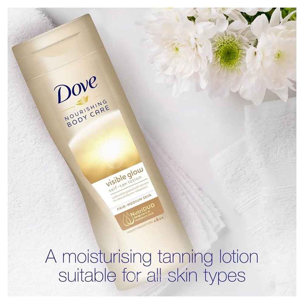 Dove Visible Glow Nourishing Lotion Light/Medium Skin 250ml