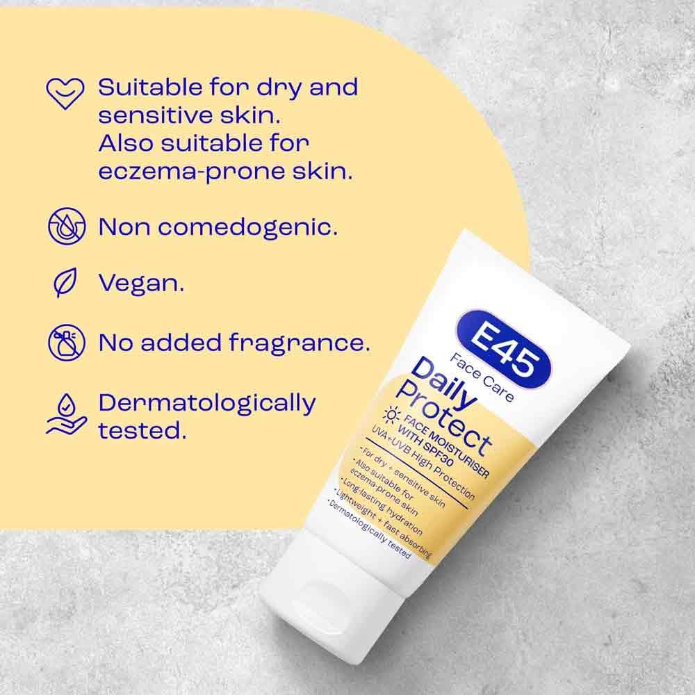 E45 Face Daily Protect Moisturiser SPF30 50ml