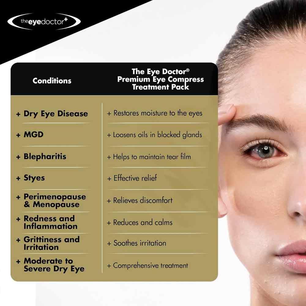 The Eye Doctor Hot & Cold Antibacterial Eye Compress Treatment Pack