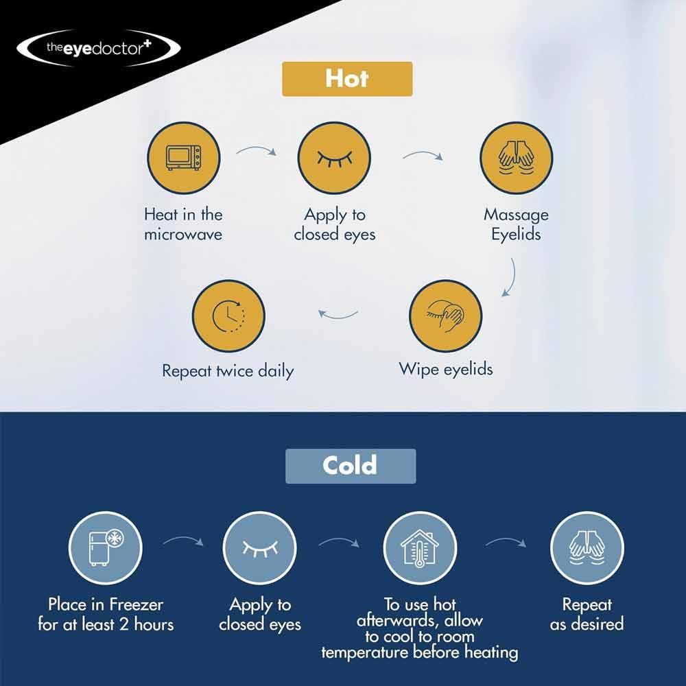 The Eye Doctor Hot & Cold Antibacterial Eye Compress Treatment Pack