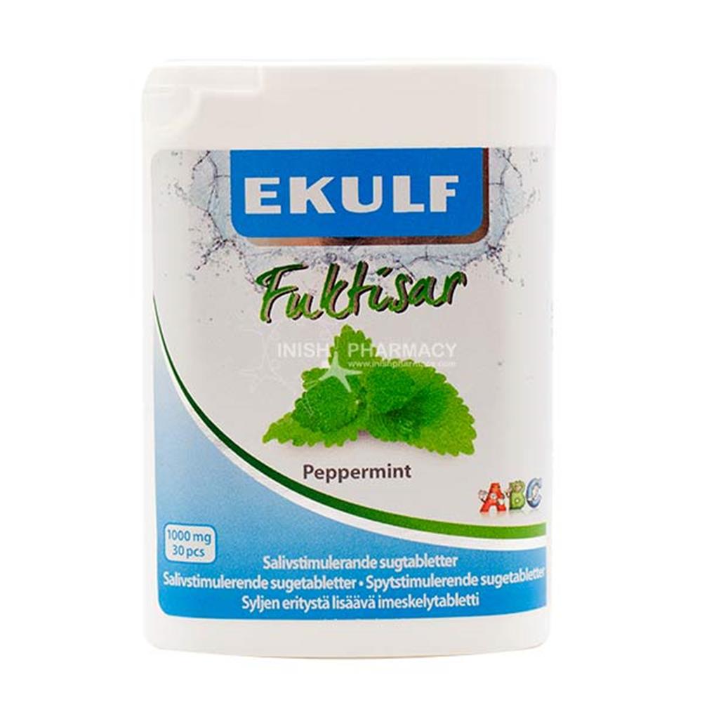EKULF Fuktisar Peppermint Dry Mouth Pastilles 30 Pack