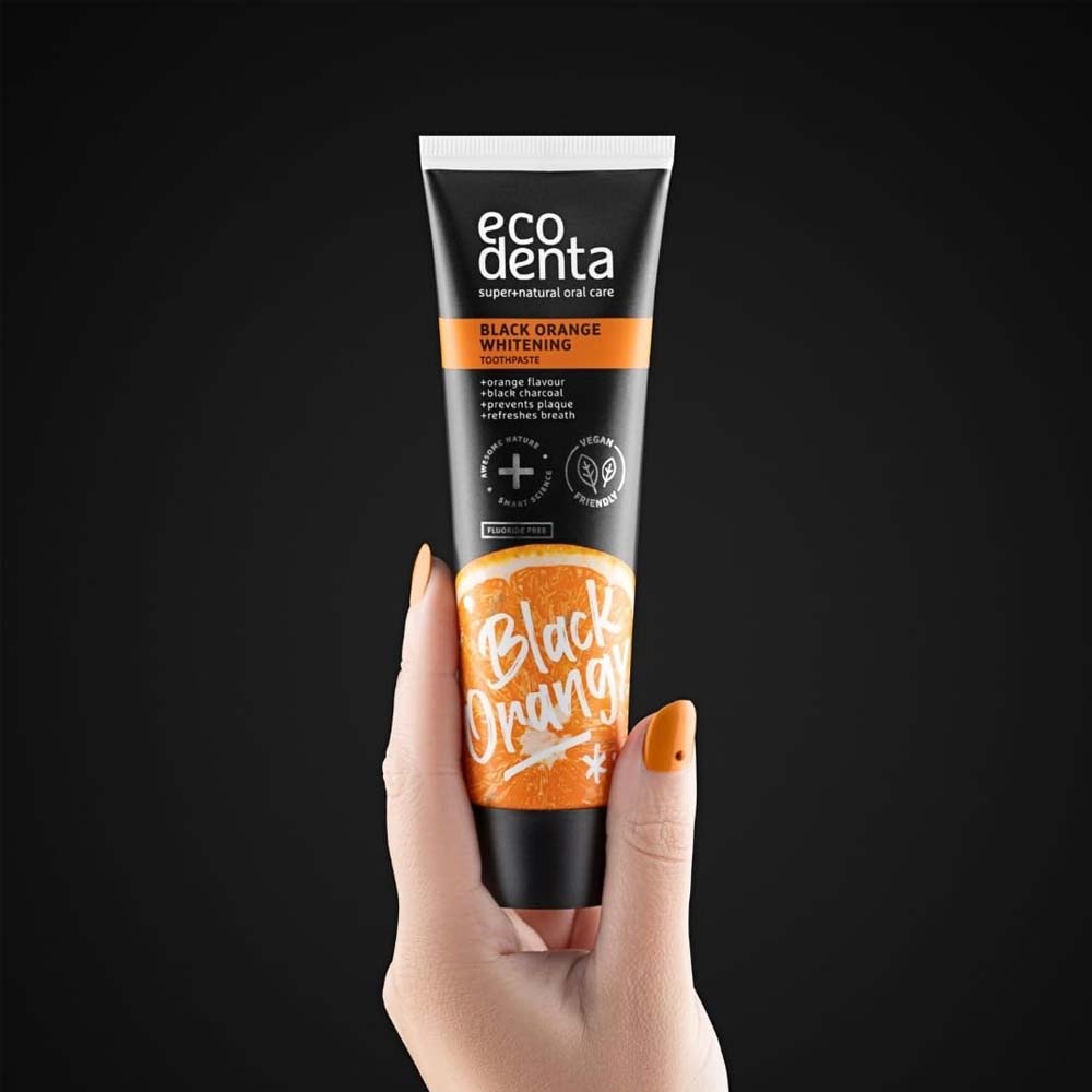 EcoDenta Black Orange Whitening Toothpaste 100ml