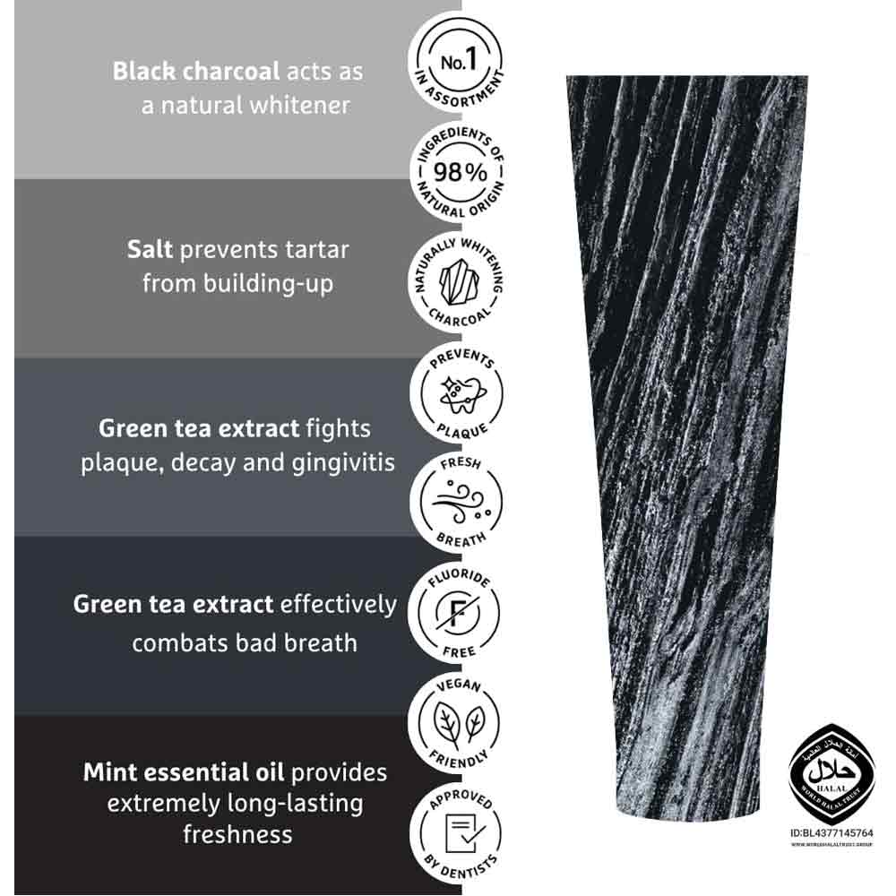 EcoDenta Black Whitening Toothpaste 100ml