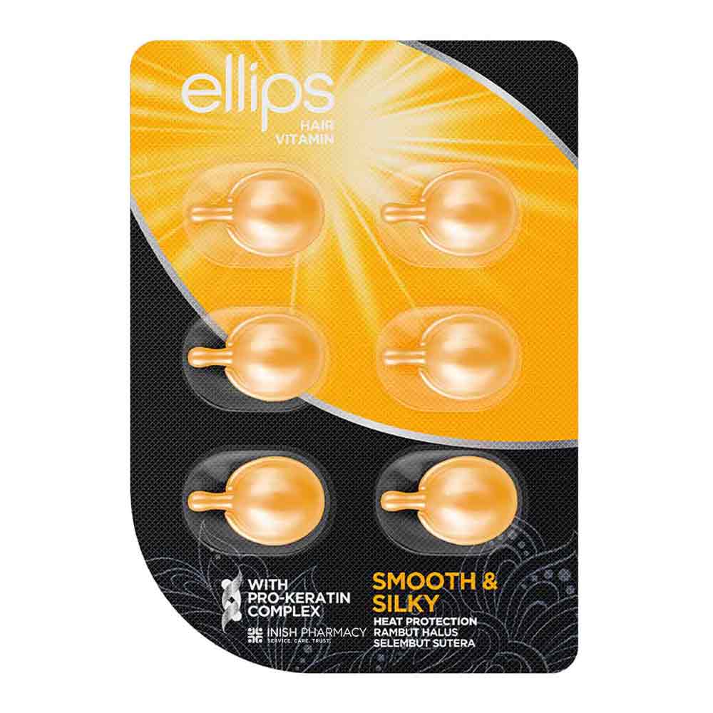 Ellips Hair Vitamin Pro-Keratin Smooth & Silky – with keratin to smooth, strengthen and repair hair