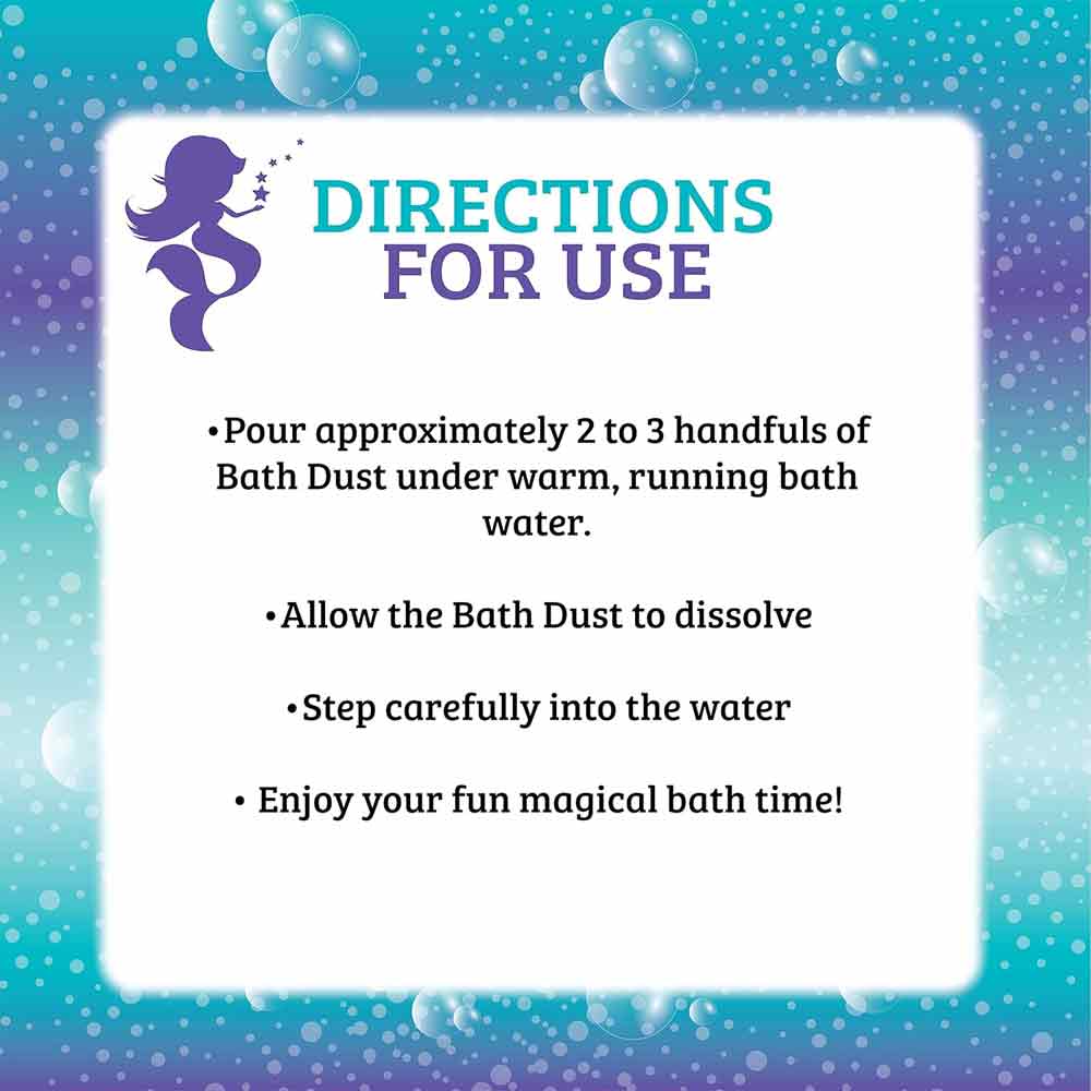 Elysium Spa Mermaid Bath Dust Blueberry 400g