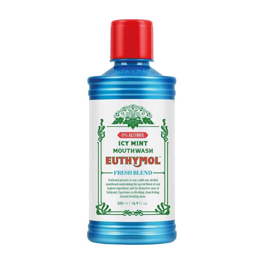 Euthymol Alcohol Free Mouthwash Icy Mint 500ml