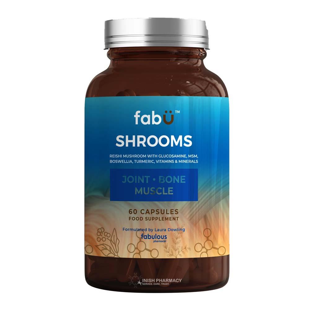 FabU Shrooms Joint Bone Muscle 60 Capsules
