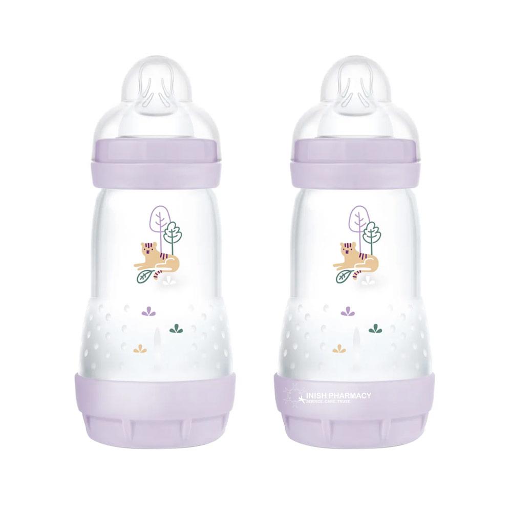 MAM Easy Start Anti-Colic Bottle 160ml 0+Months 2 Pack Lilac