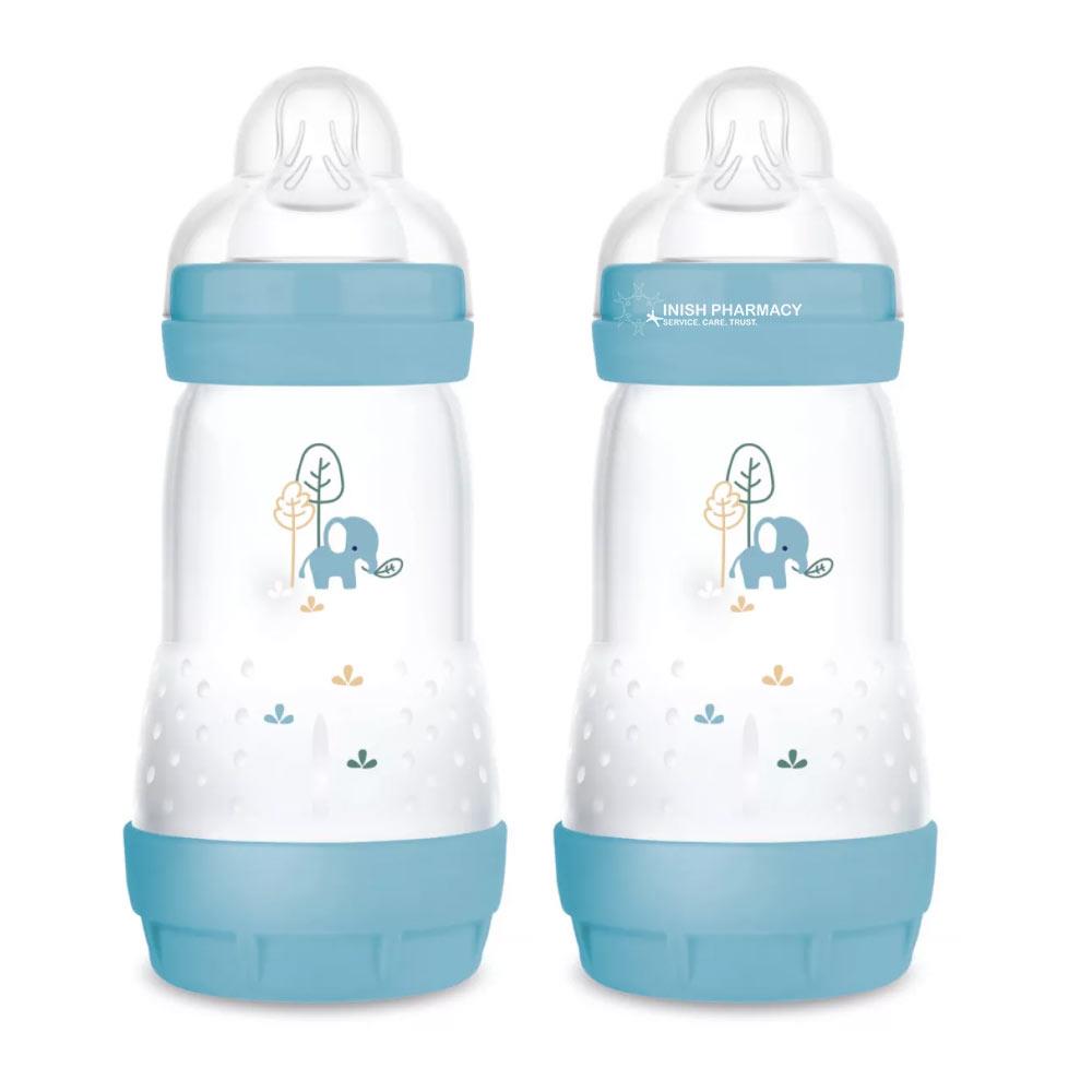 MAM Easy Start Anti-Colic Bottle Blue 2+ Months Twin Pack