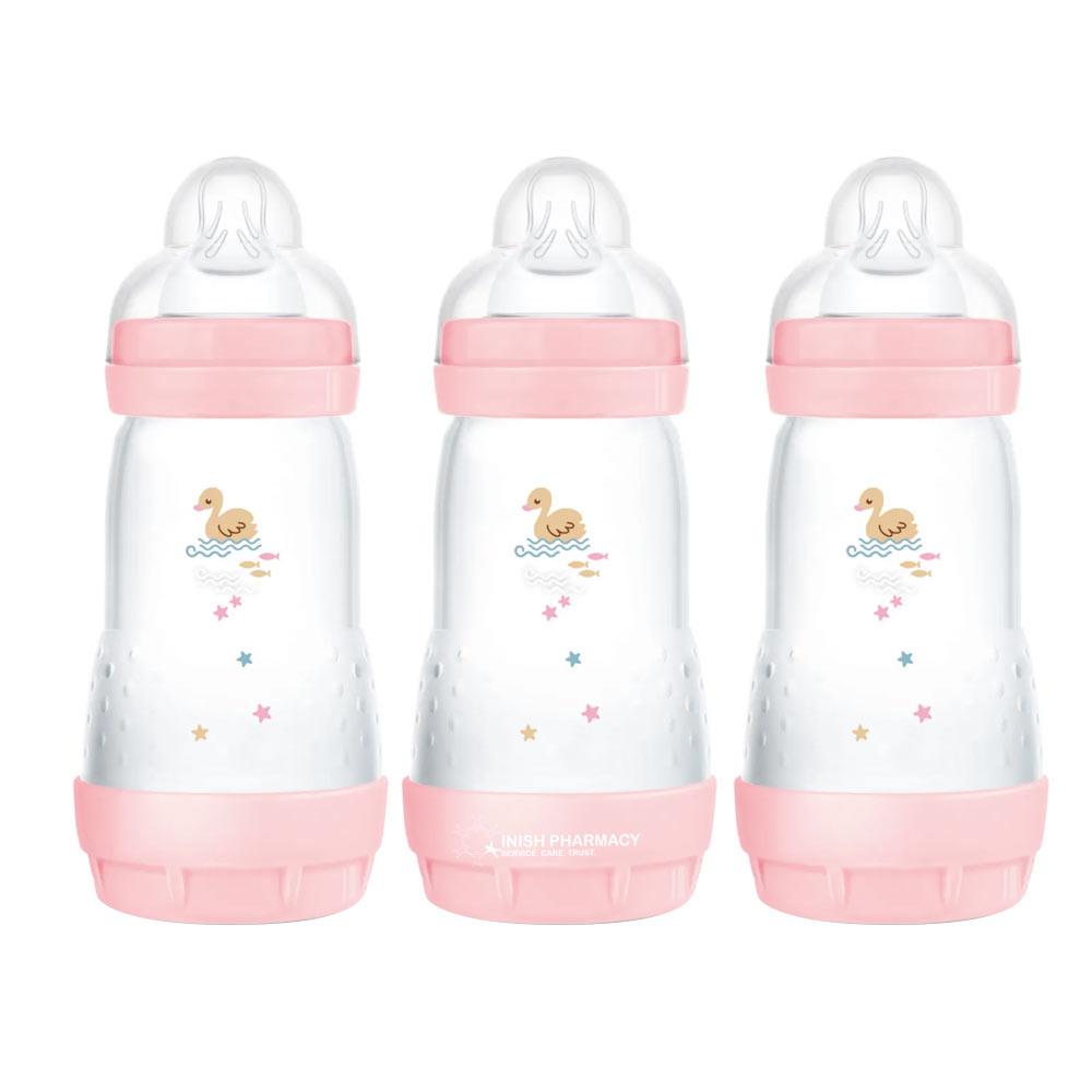 MAM Easy Start Anti-Colic Bottle 2m+ 260ml Pack of 3 - Dark Pink