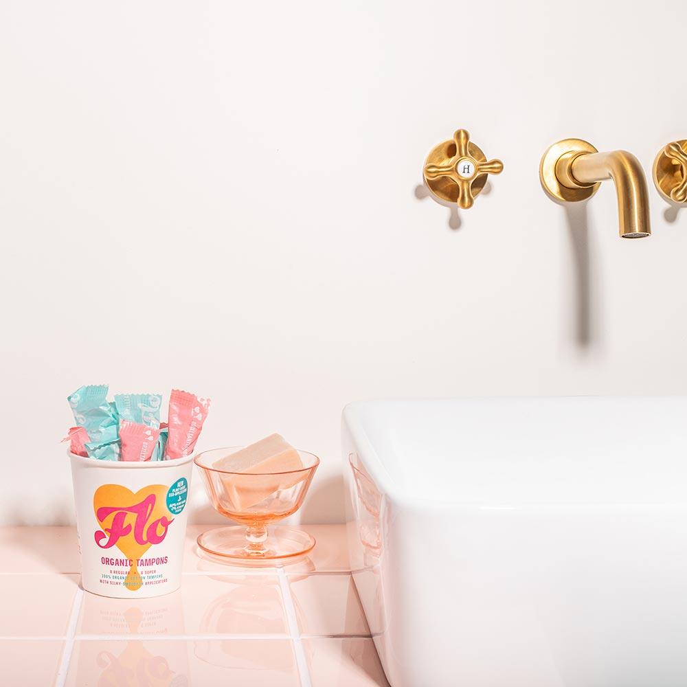 Flo Organic Eco-Applicator Tampons Reg/Super Combo 14 Pack