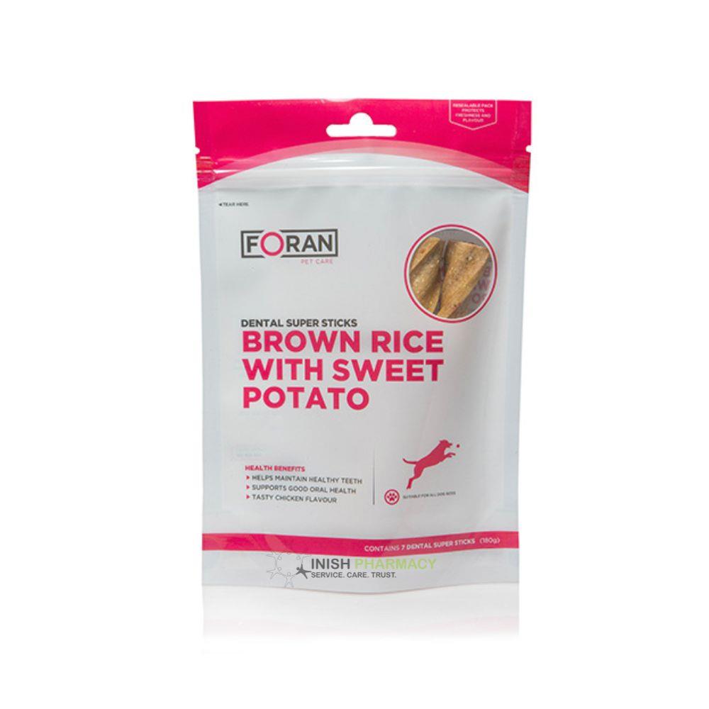 Foran Pet Care Dental Sticks Brown Rice and Sweet Potato 180g x 6