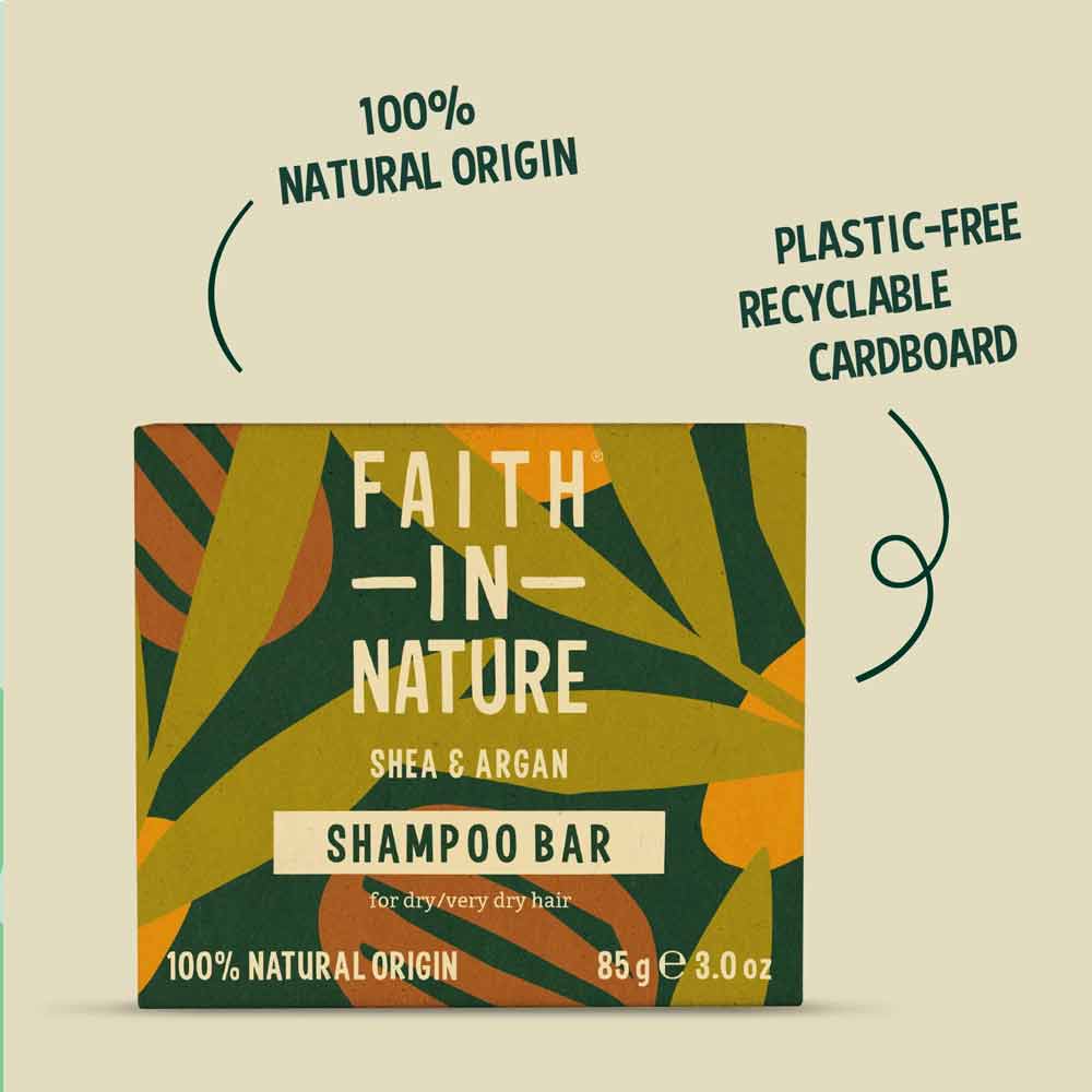 Faith in Nature Shampoo Bar Shea and Argan