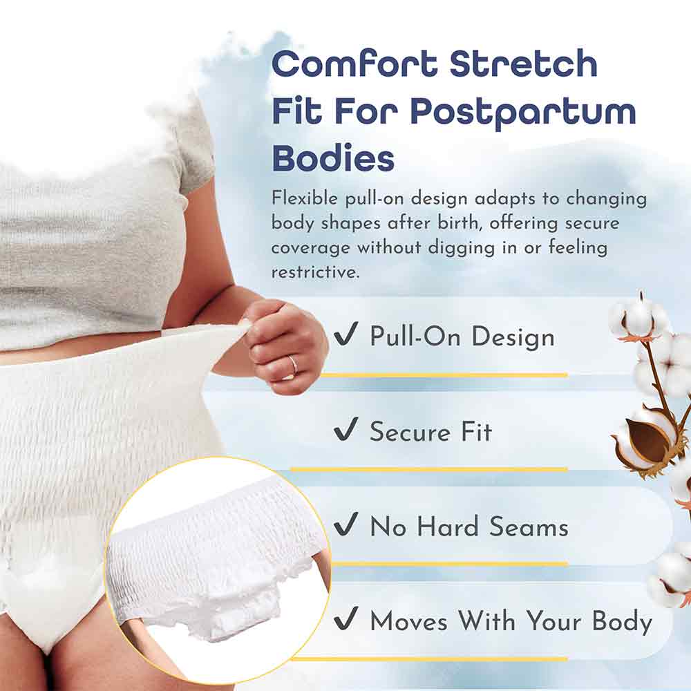 First Days Maternity Absorbent Underwear L/XL 7 Pack