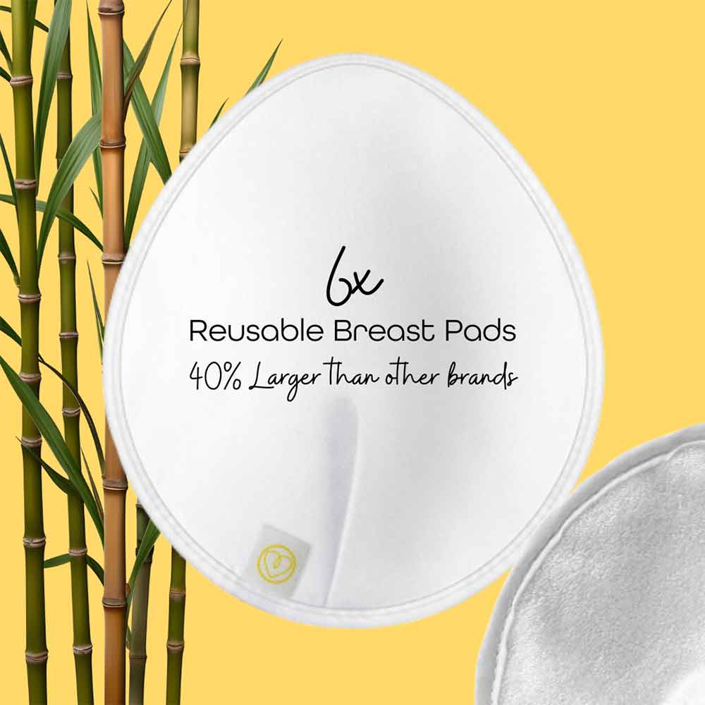 First Days Maternity Reusable Breast Pads Large 6 Pack