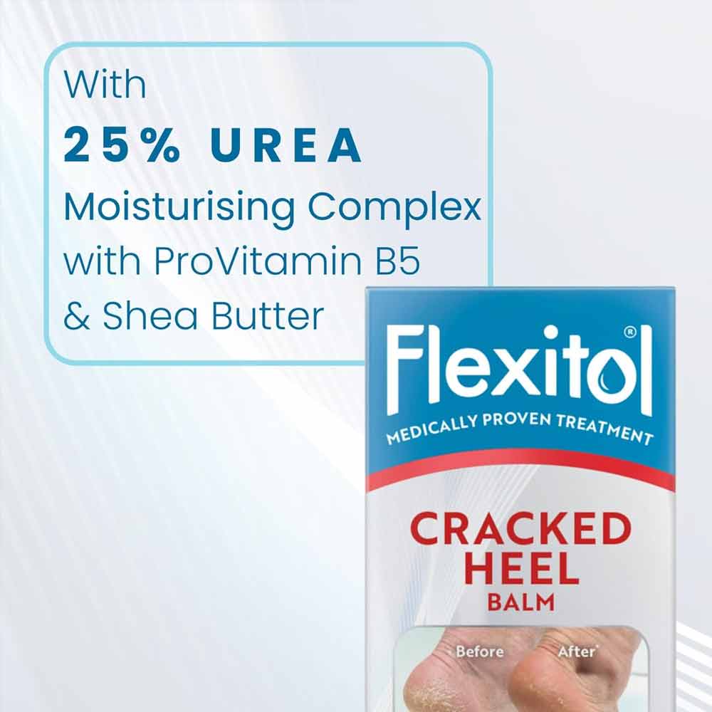 Flexitol Cracked Heel Balm 25% Urea With Vitamin B5 + Shea Butter 112g