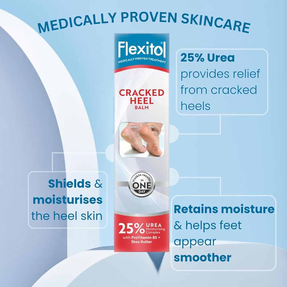 Flexitol Cracked Heel Balm 25% Urea With Vitamin B5 + Shea Butter 112g