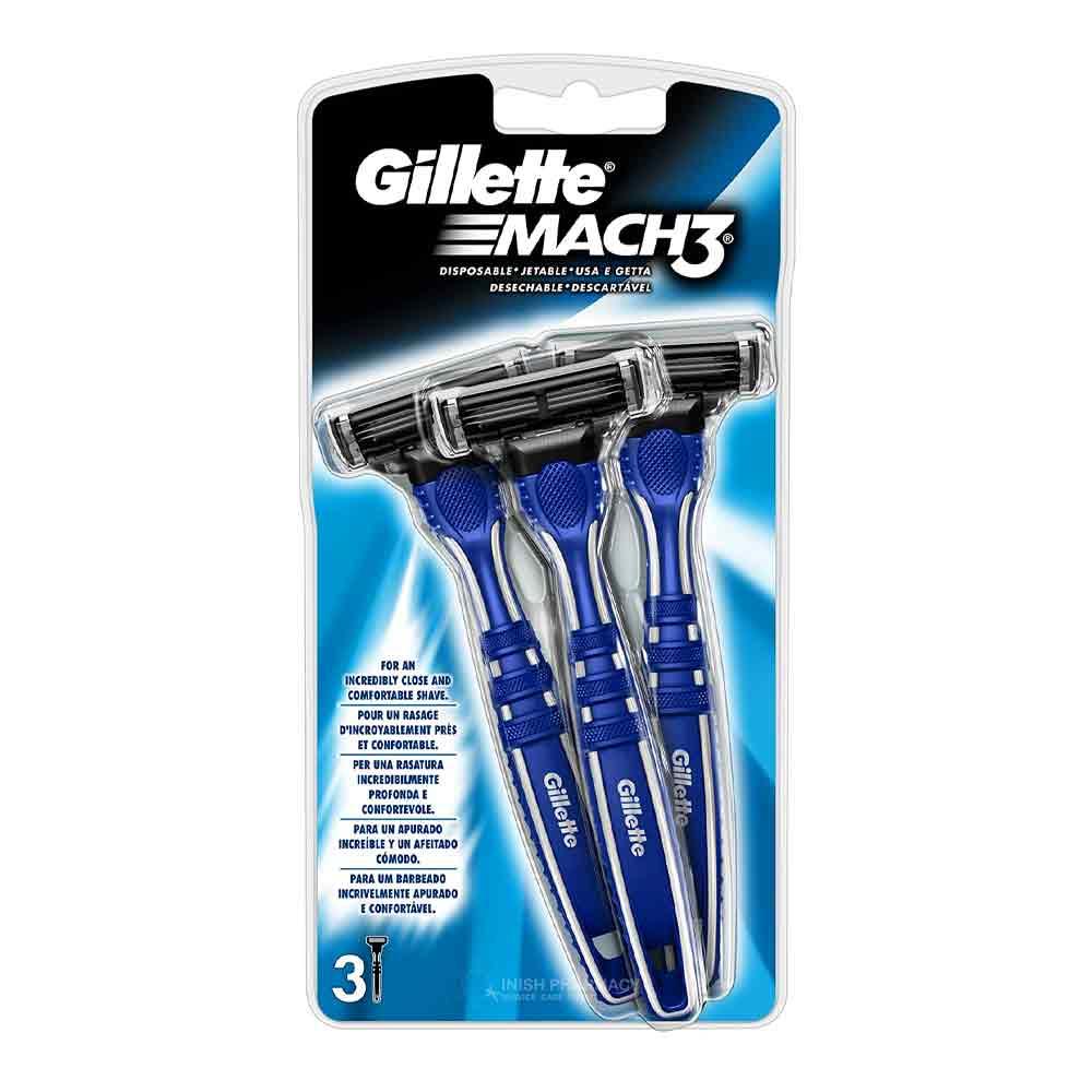 Gillette Mach 3 Disposable Razors 3 Pack