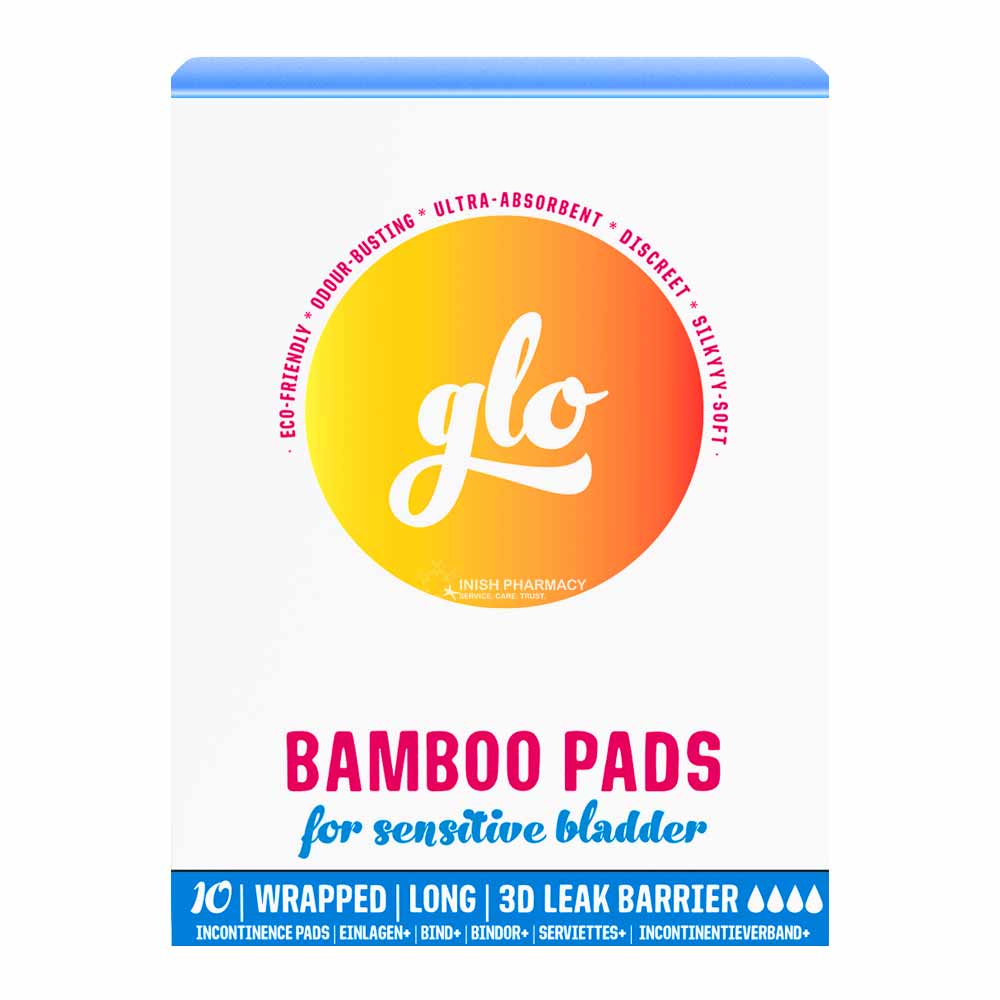 GLO Bamboo Pads for Sensitive Bladder – for comfortable, secure period protection