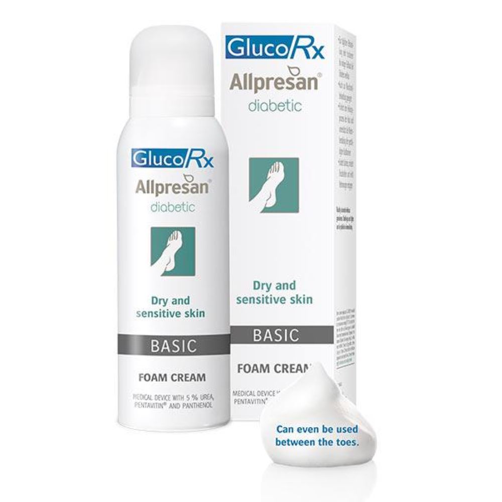 GlucoRx Allpresan Diabetic Foam Cream Basic 125ml