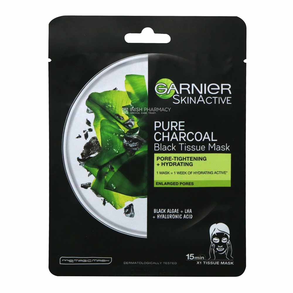Garnier Skin Active Pure Charcoal Black Tissue Mask Pore Tightening
