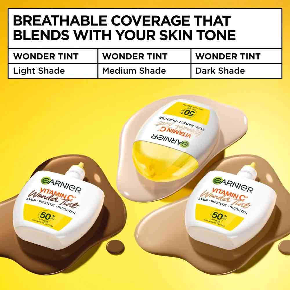 Garnier Vitamin C Wonder Tinted Light Fluid SPF50 40ml