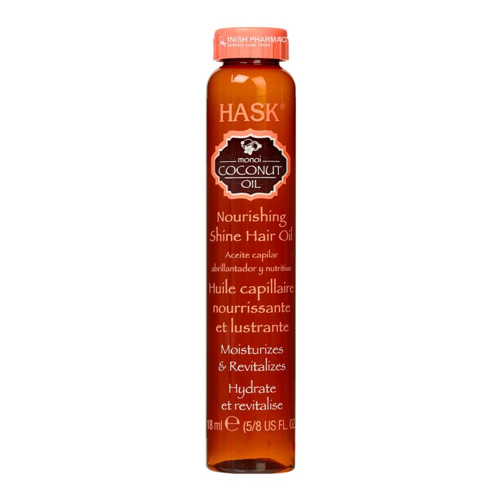 Hask Monoi Coconut Oil Nourishing Shine Hair Oil 18ml