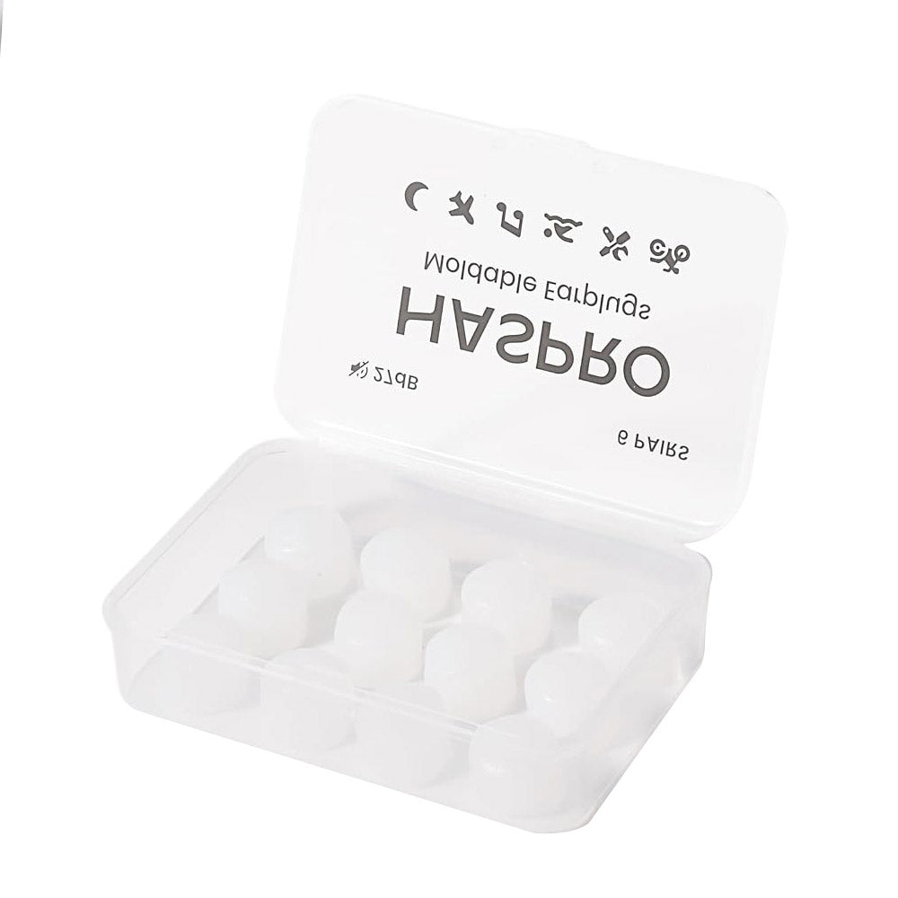 HASPRO Moldable Silicone Earplugs 6 Pairs