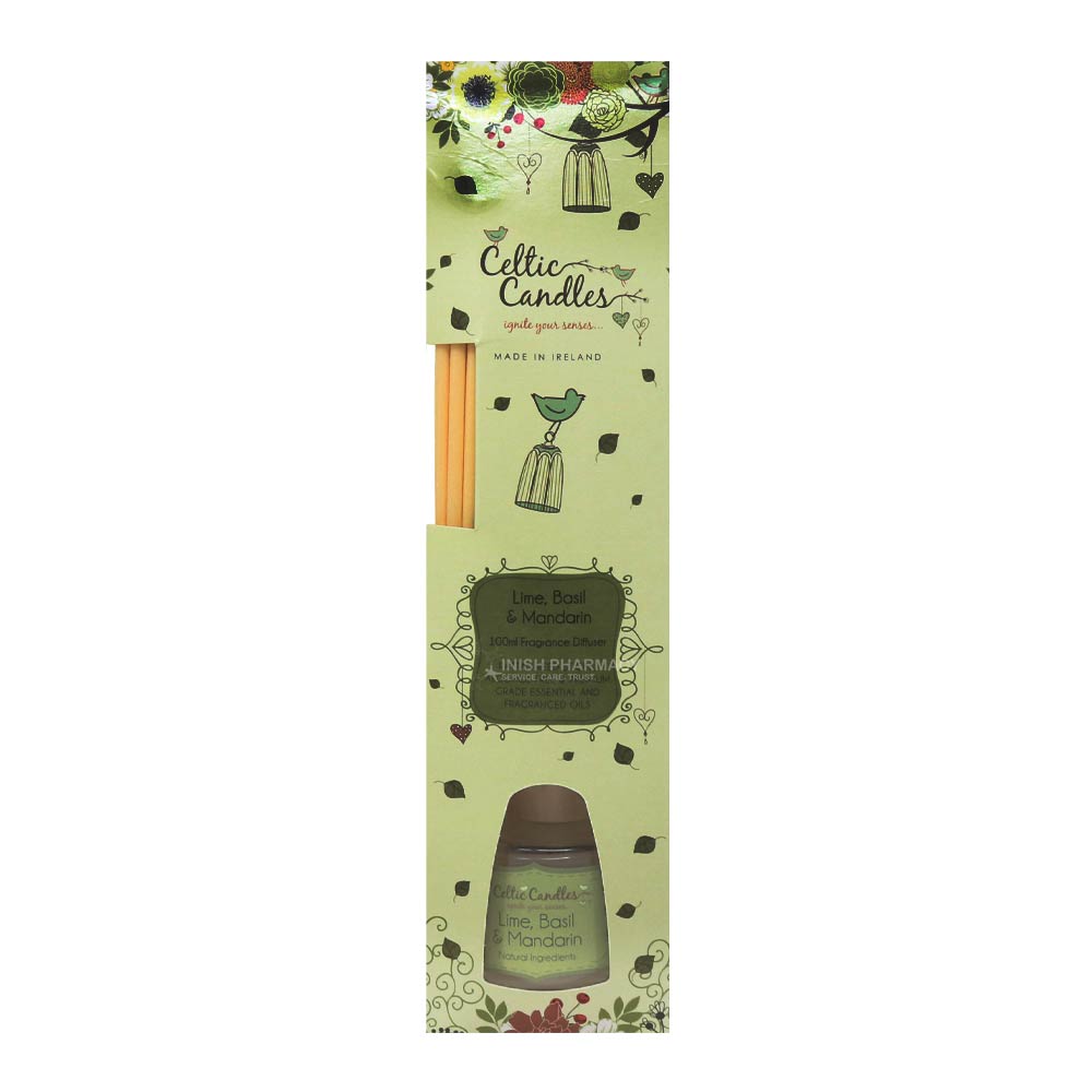 Celtic Candles Reed Diffuser Lime Basil & Mandarin