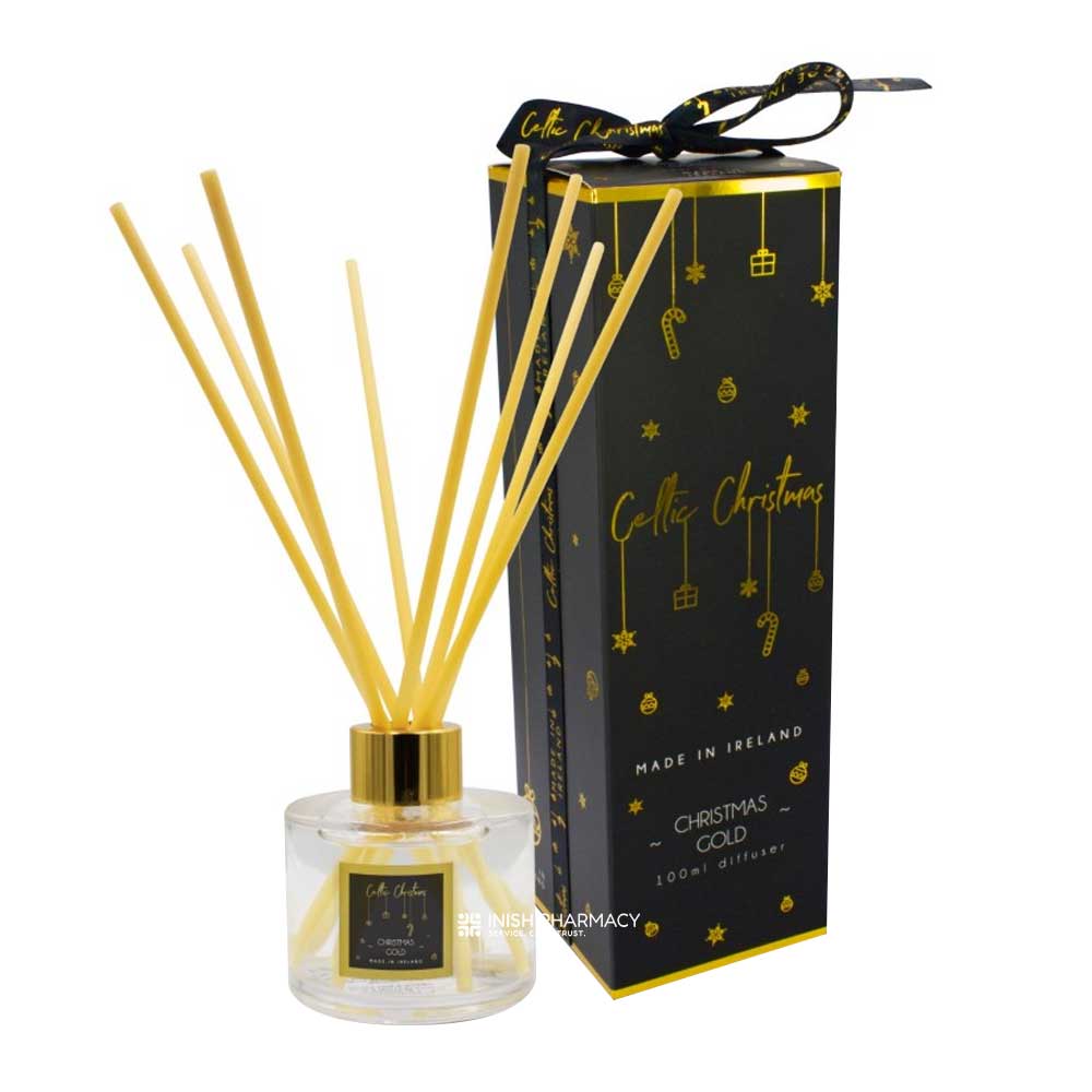 Celtic Candles Reed Diffuser Christmas Gold