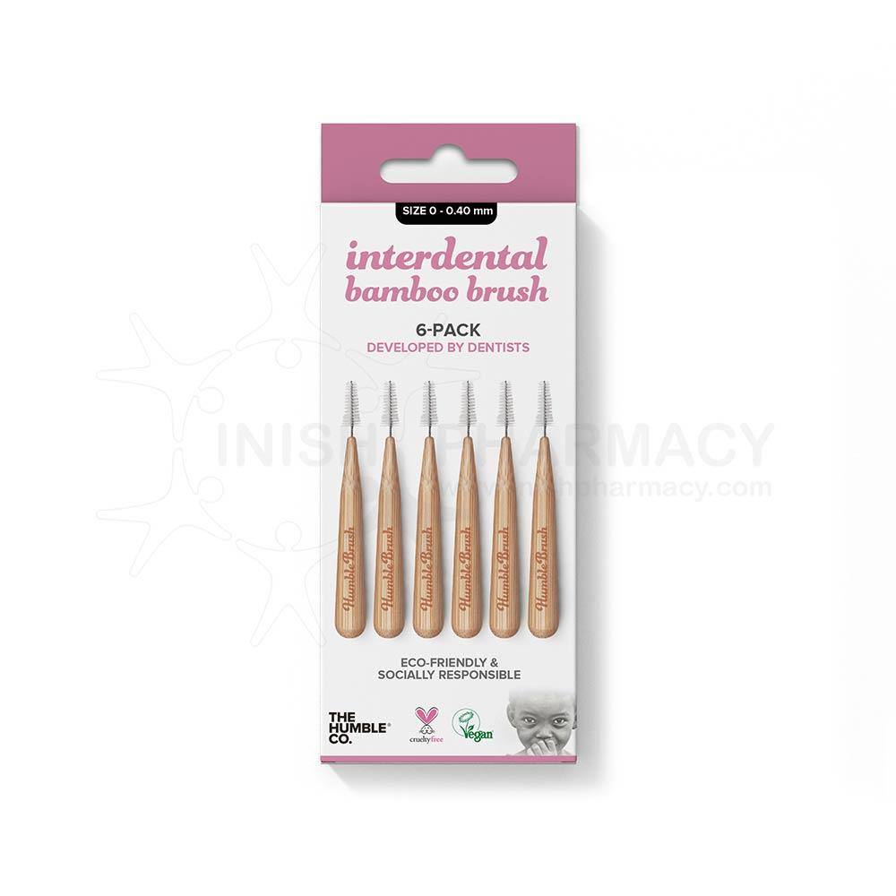 The Humble Co. Interdental Bamboo Brush Size 0 - 0.40mm 6 Pack