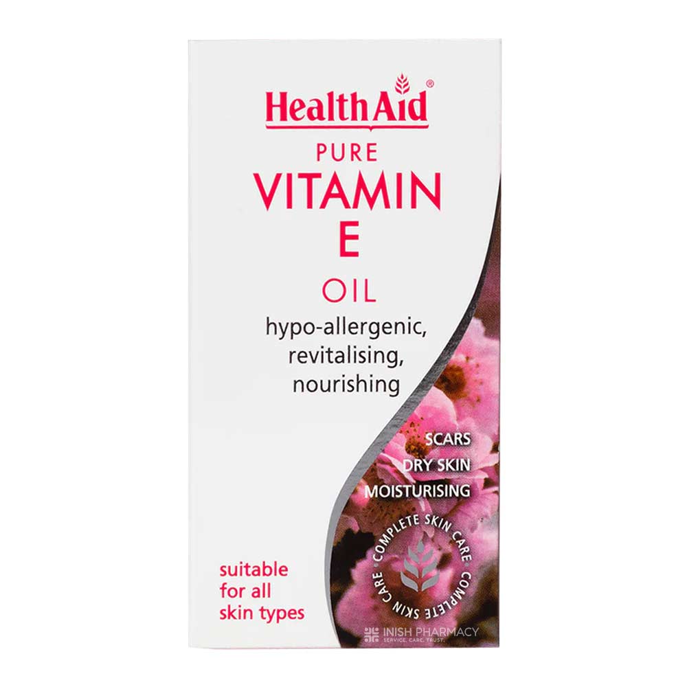 Health Aid Pure Vitamin E Oil 50ml – vitamin E antioxidant for skin and cellular health