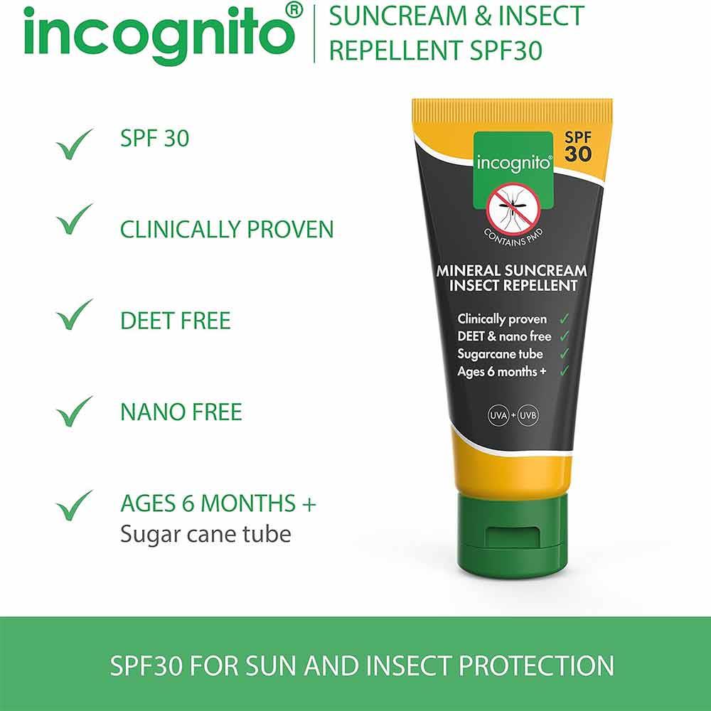 Incognito Sun Cream Insect Repellent SPF30 100ml