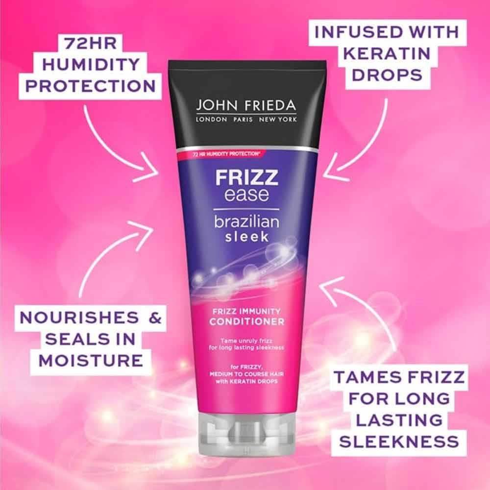 John Frieda Frizz Brazilian Sleek Conditioner 250ml