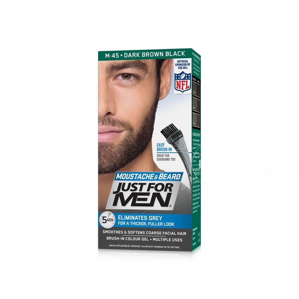 Just For Men Moustache & Beard M45 Dark Brown Black