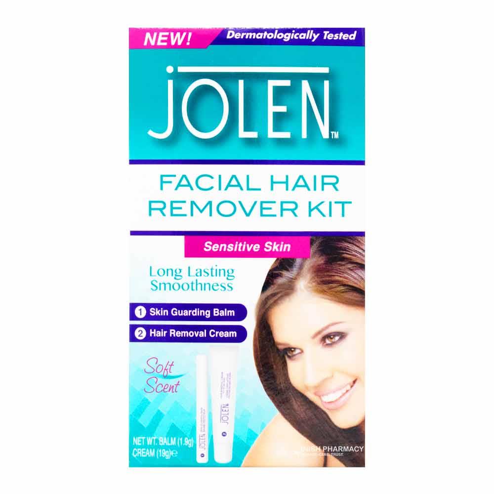 Jolen Facial Hair Remover Kit Sensitive Skin