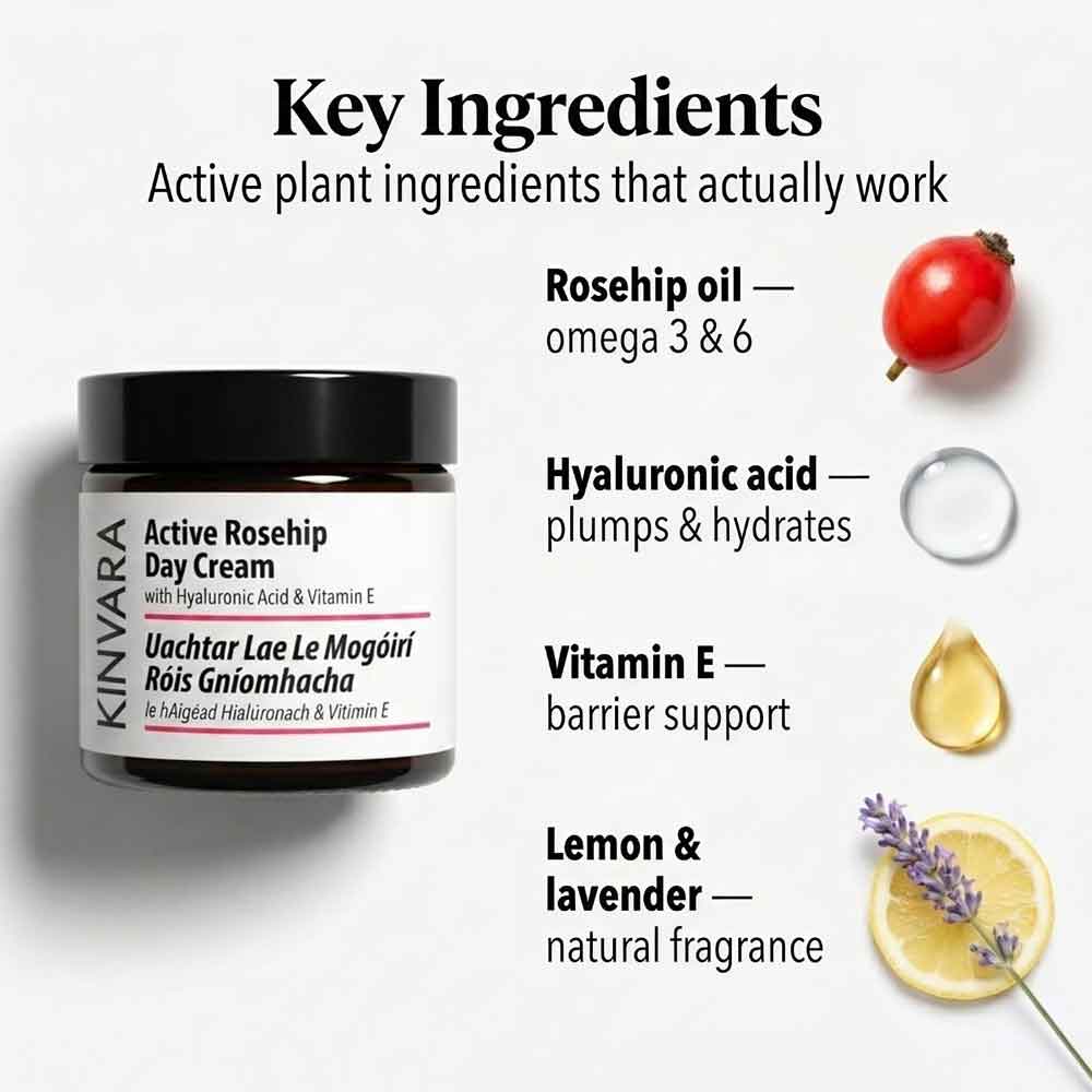 Kinvara Active Rosehip Day Cream 60ml