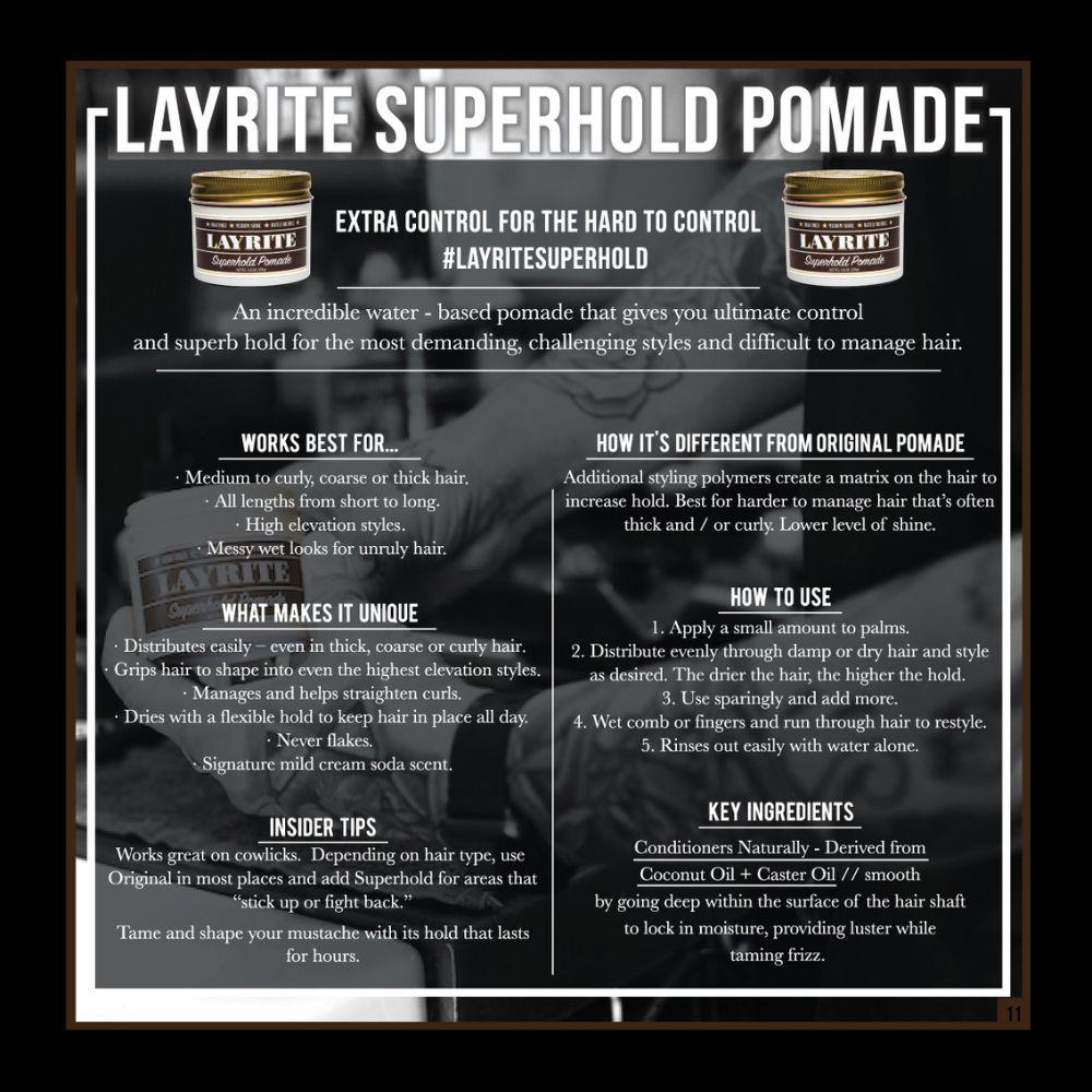 Layrite Superhold Pomade 120g