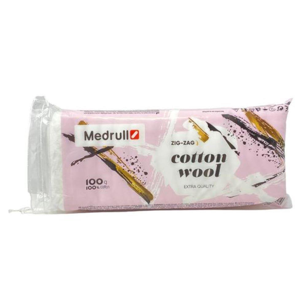Medrull Zig-Zag Cotton Wool 100g