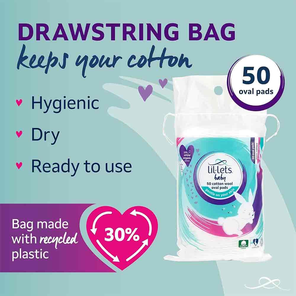 Lil-Lets Cotton Oval Pads 50s