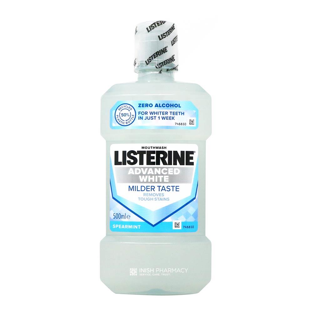 Listerine Advanced White Spearmint Mouthwash 500ml