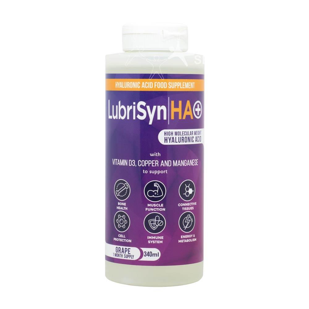 Lubrisyn 60mg HA Grape Food Supplement 340ml – for joint mobility and bone strength support