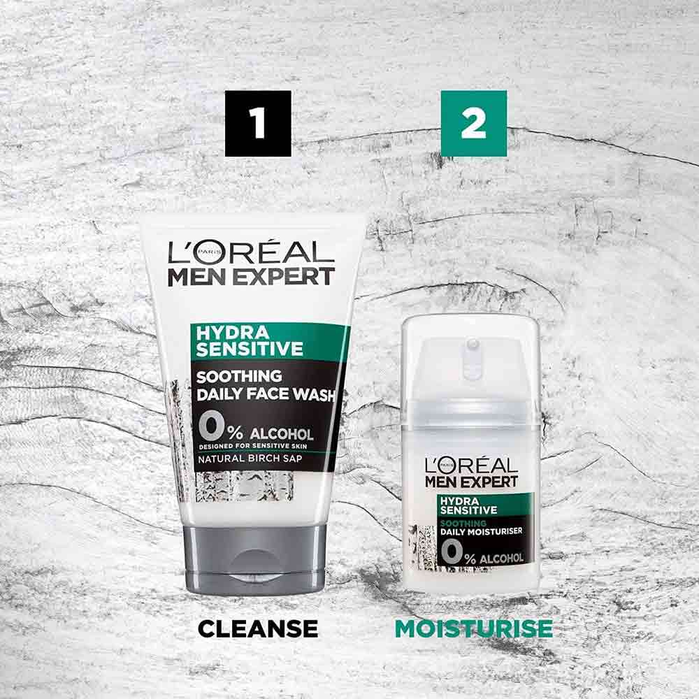 L'Oreal Men Expert Hydra Sensitive Soothing Daily Face Wash 100ml