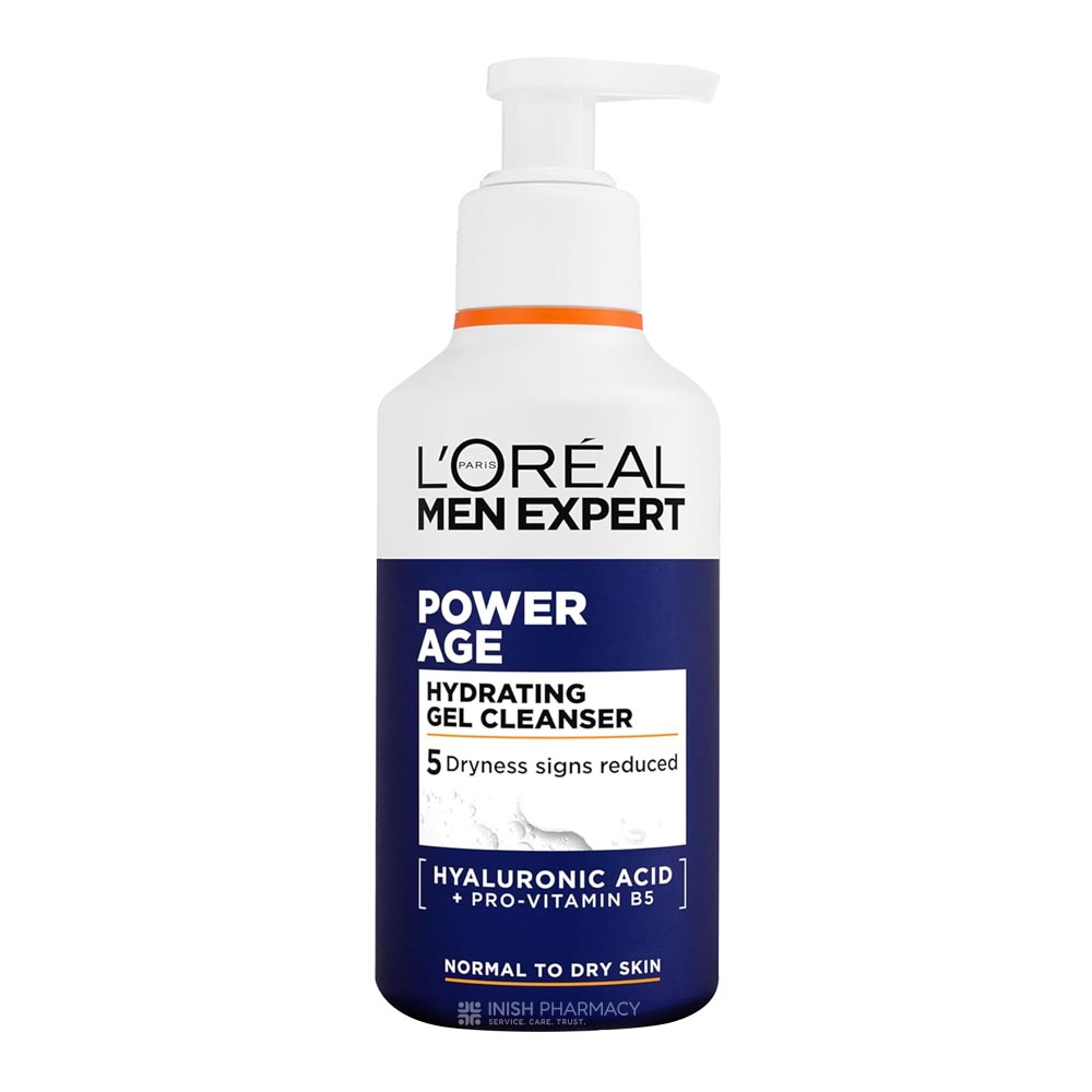 L'Oreal Men Expert Power Age Hydrating Gel Cleanser 260ml – for deeply moisturised and manageable hair