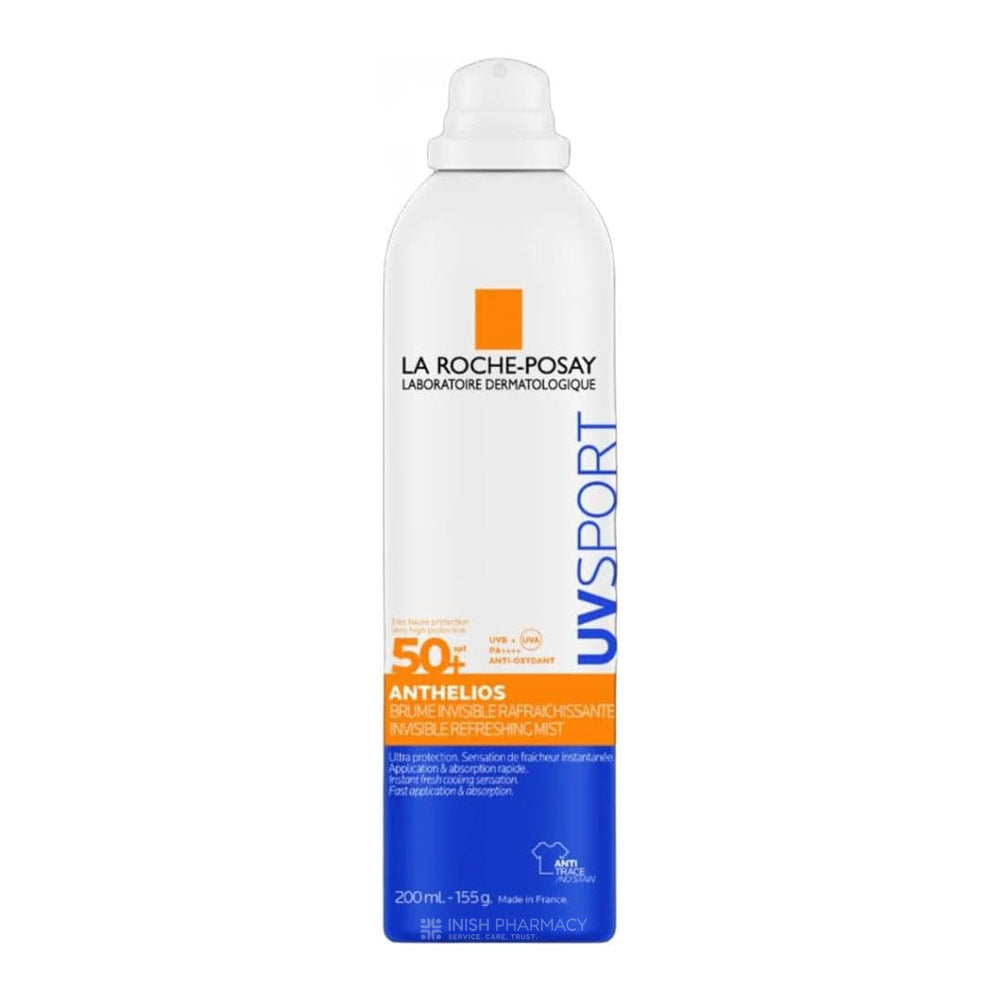 La Roche Posay Anthelios UVSPORT SPF50 Invisible Mist 200ml – moisturises skin with SPF protection