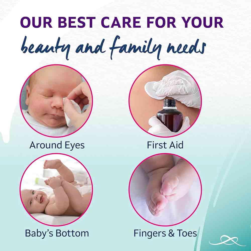 Lil-lets Baby Cotton Wool Oval Pads 50 Pack