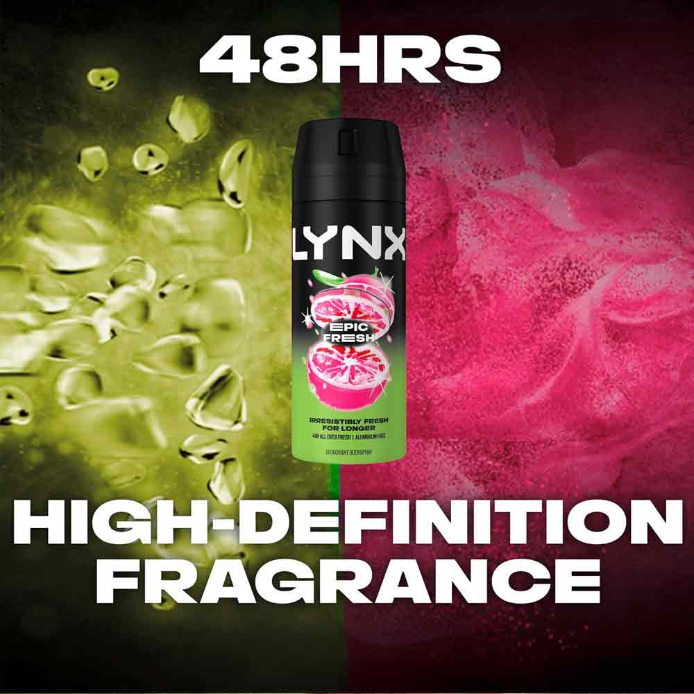 Lynx Deodorant Body Spray Epic Fresh 150ml