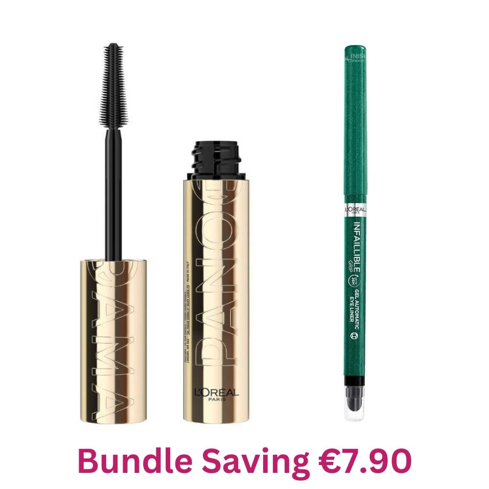 L'Oreal Paris Panorama Mascara & Infallible Eyeliner Green -Bundle Offer