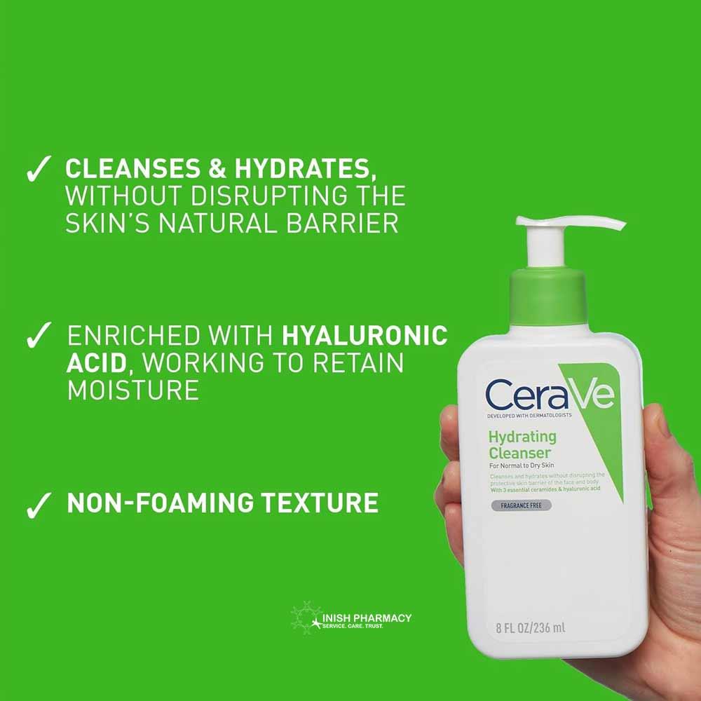 CeraVe Travel Size Hydrating Cleanser for Normal to Dry Skin 88ml