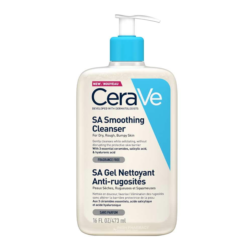 CeraVe SA Smoothing Cleanser 473ml – gently cleanses and refreshes skin